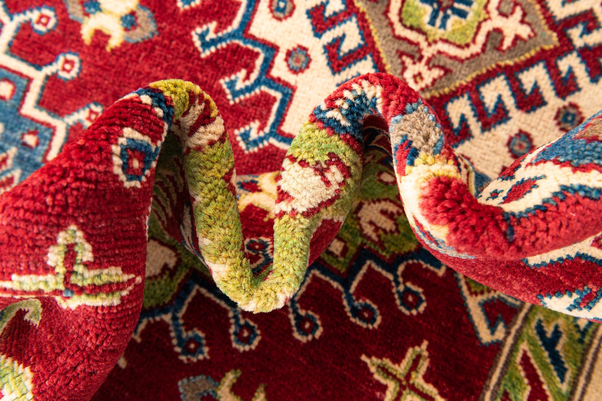 6' 7 x 10' Hand Knotted Kazak Rug