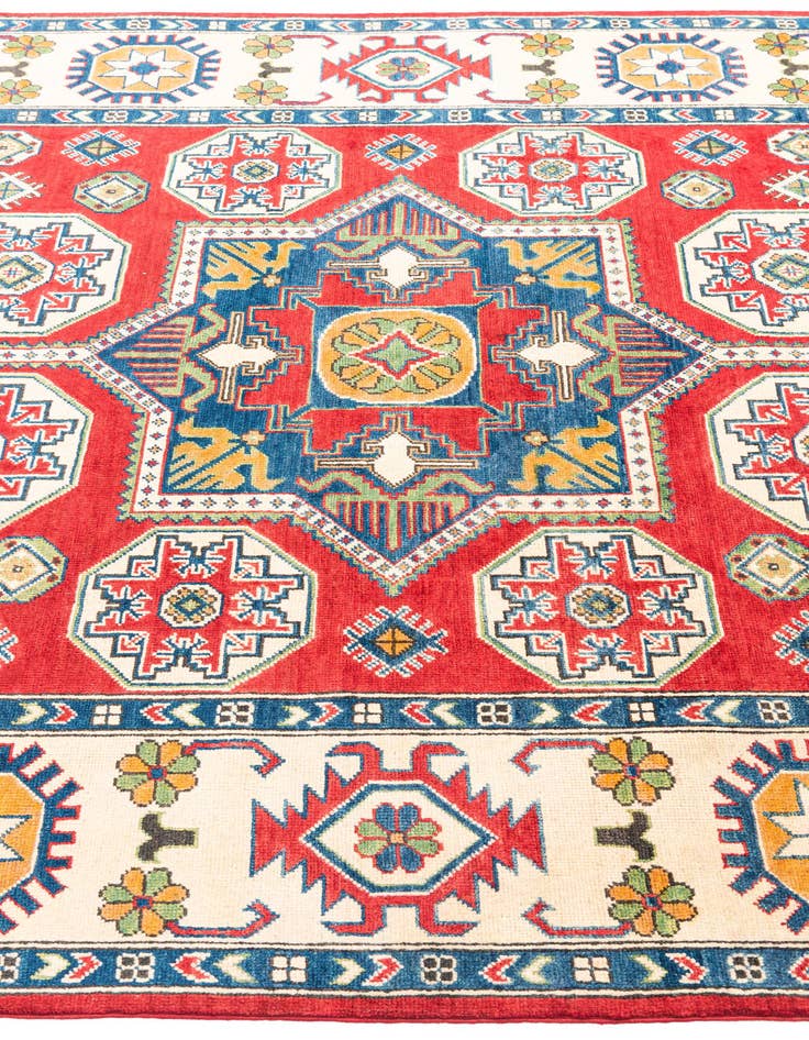 Detail image of 5' 10 x 9' 5  Hand Knotted Kazak Rug