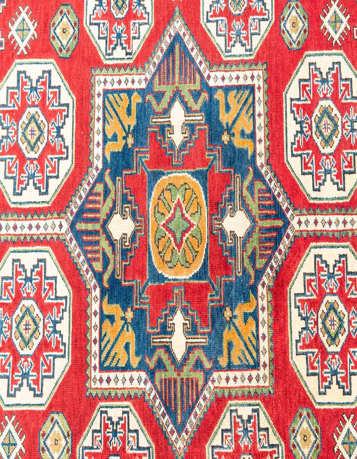 Detail image of 5' 10 x 9' 5  Hand Knotted Kazak Rug