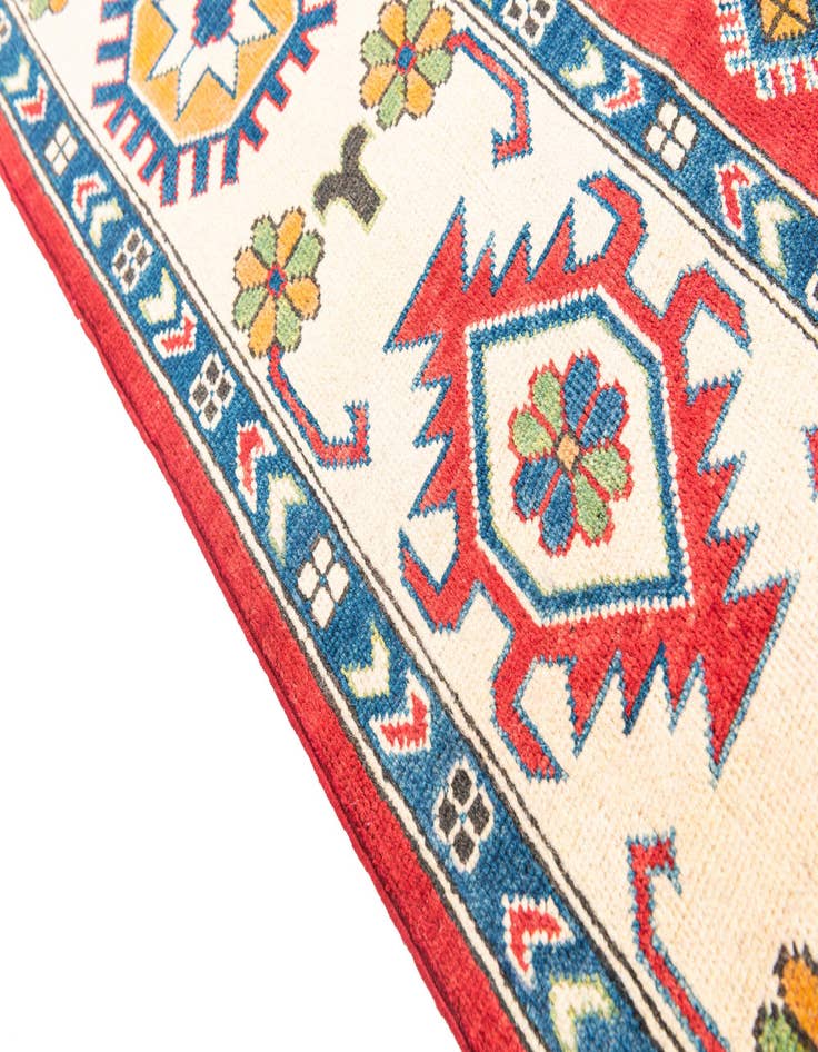 Detail image of 5' 10 x 9' 5  Hand Knotted Kazak Rug