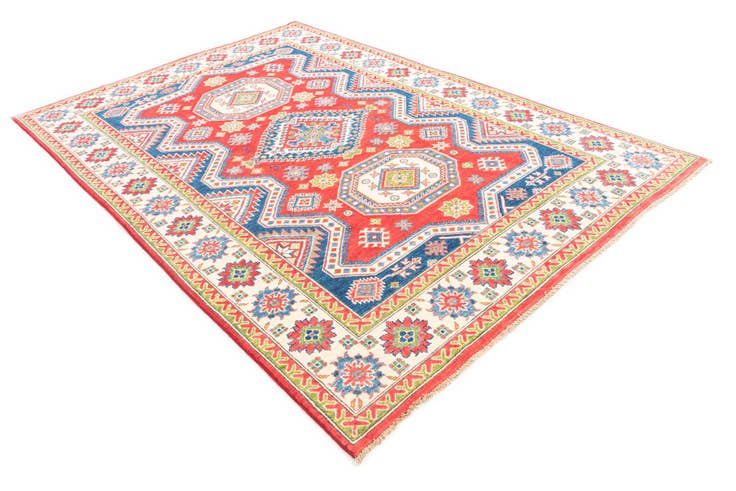 Detail image of 6' x 9' Hand Knotted Kazak Rug