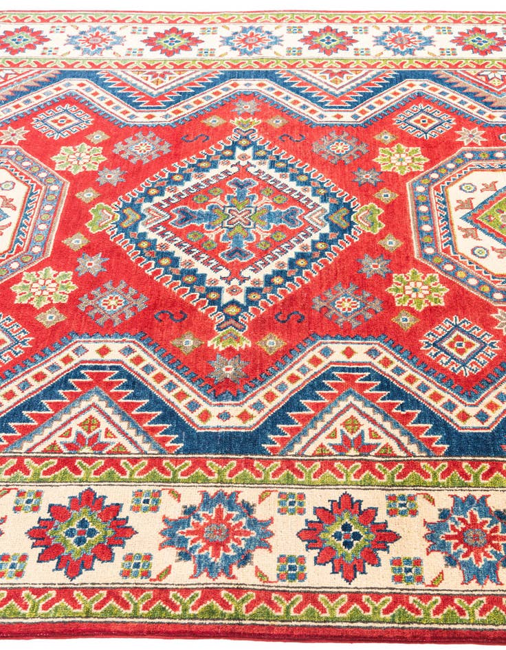 Detail image of 6' x 9' Hand Knotted Kazak Rug