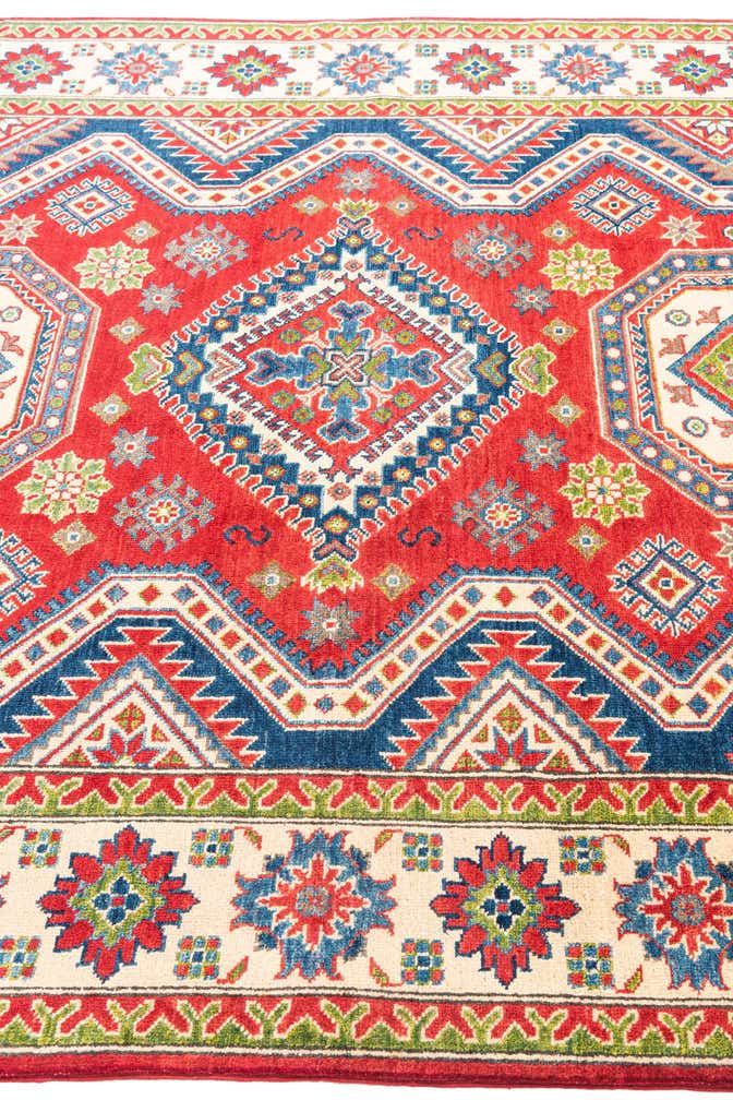 6' x 9' Hand Knotted Kazak Rug