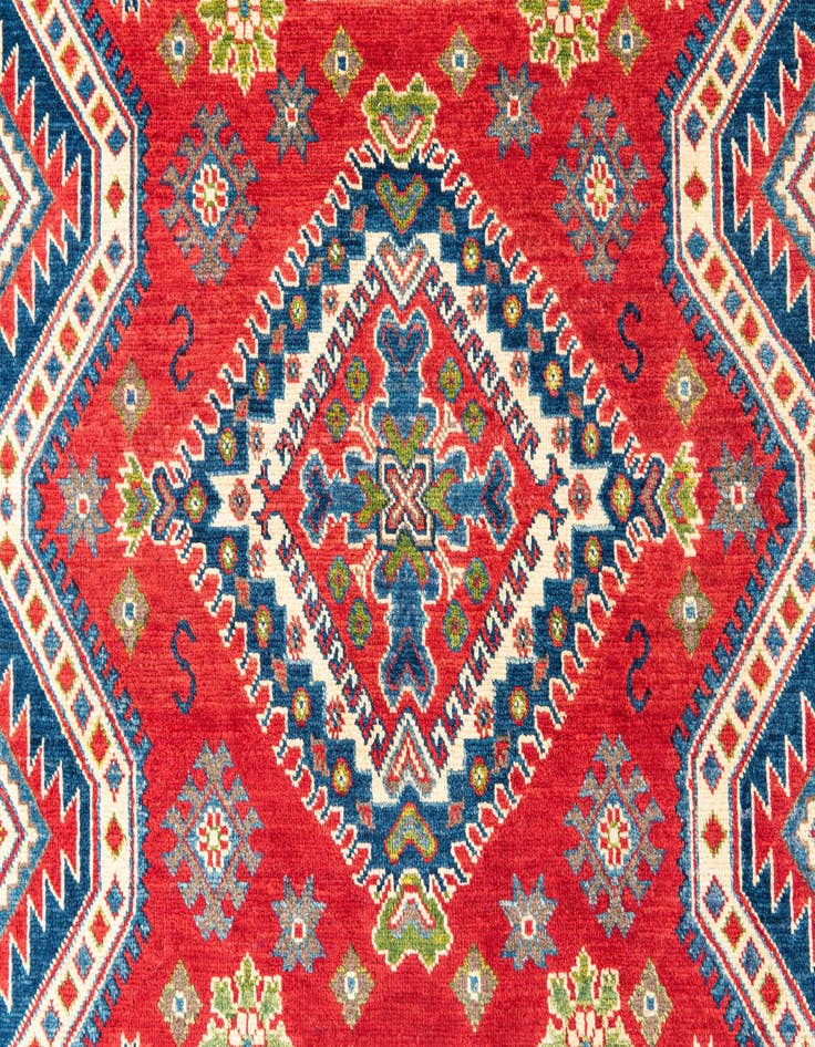 Detail image of 6' x 9' Hand Knotted Kazak Rug