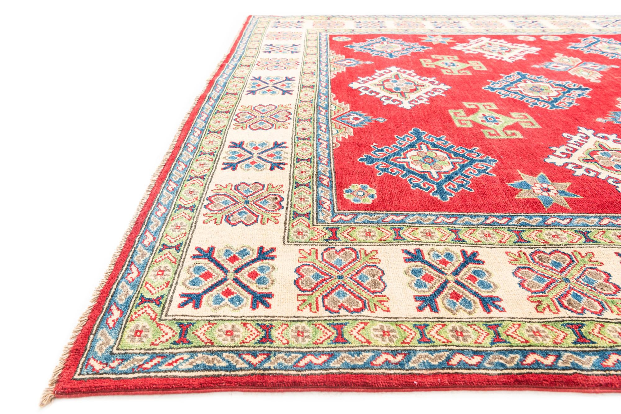 6' 5 x 9' 5 Hand Knotted Kazak Rug