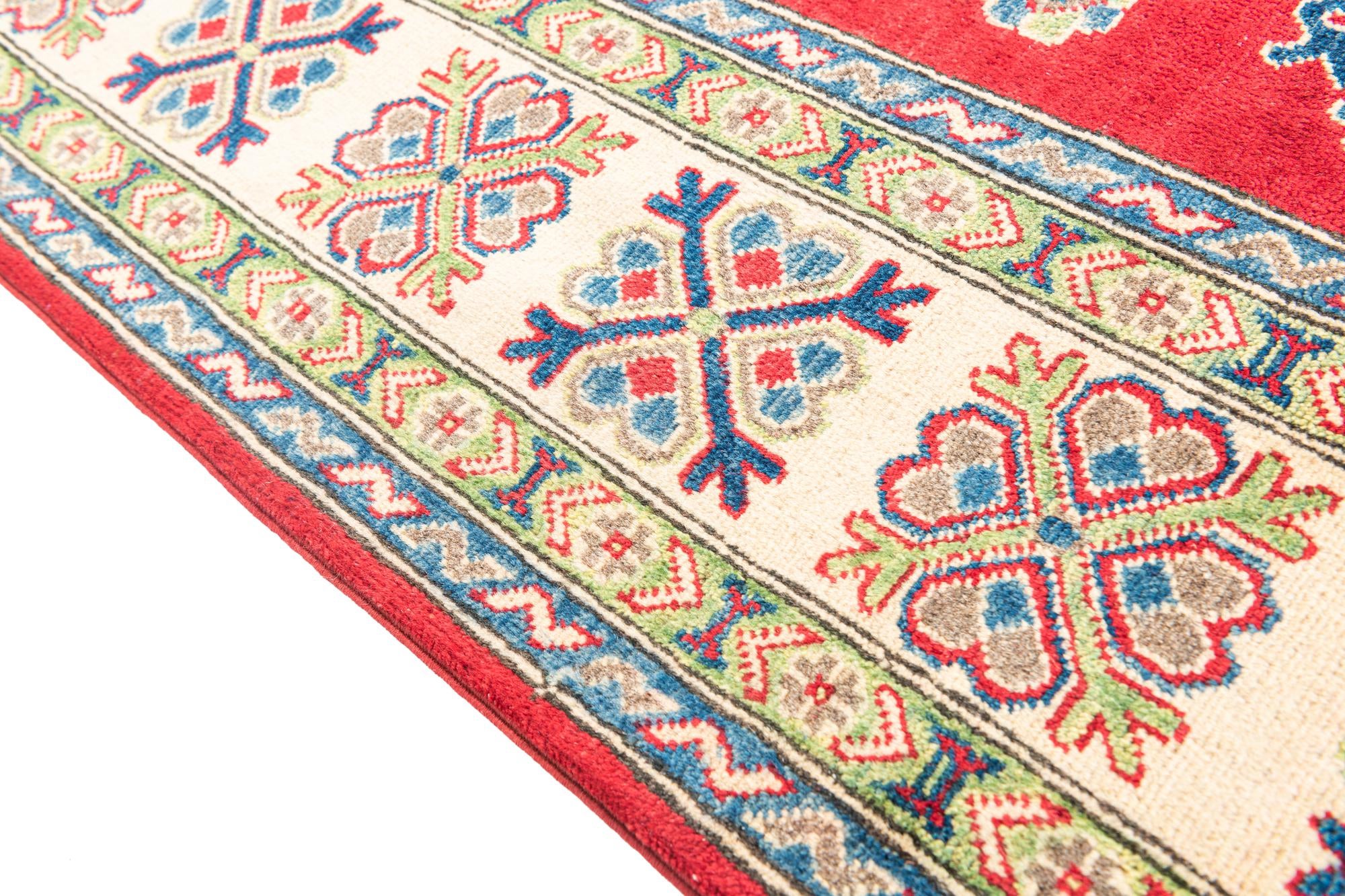6' 5 x 9' 5 Hand Knotted Kazak Rug