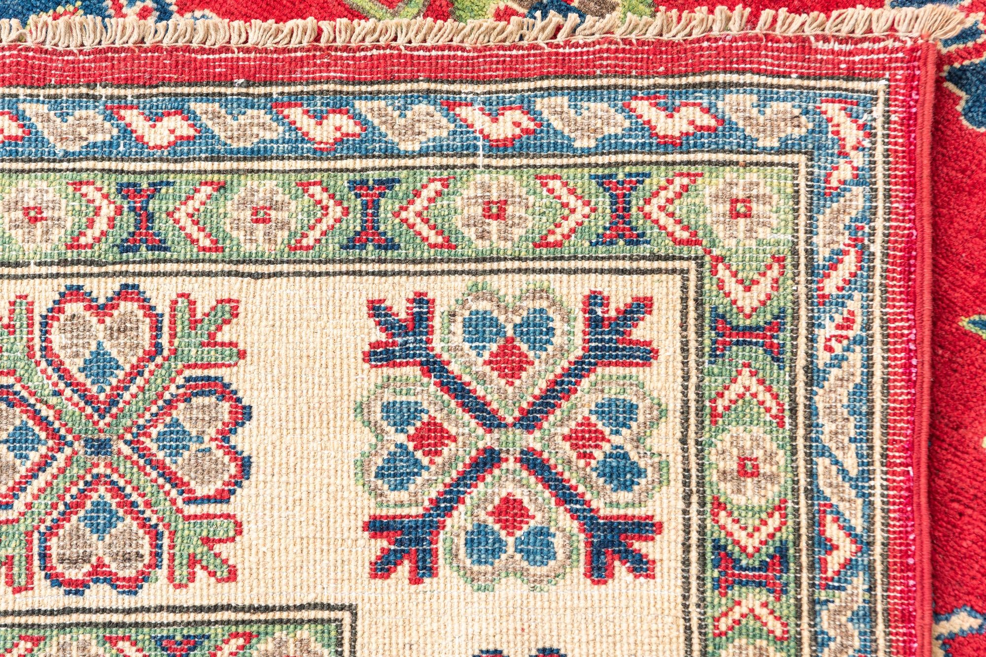 6' 5 x 9' 5 Hand Knotted Kazak Rug