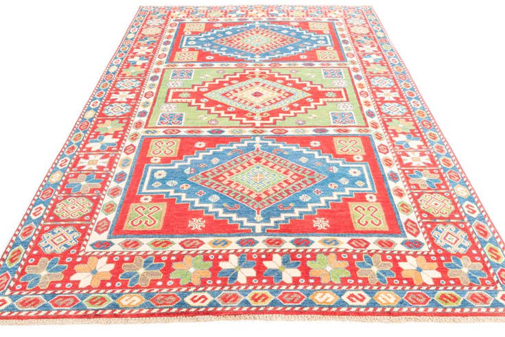 Detail image of 6' x 9' Hand Knotted Kazak Rug