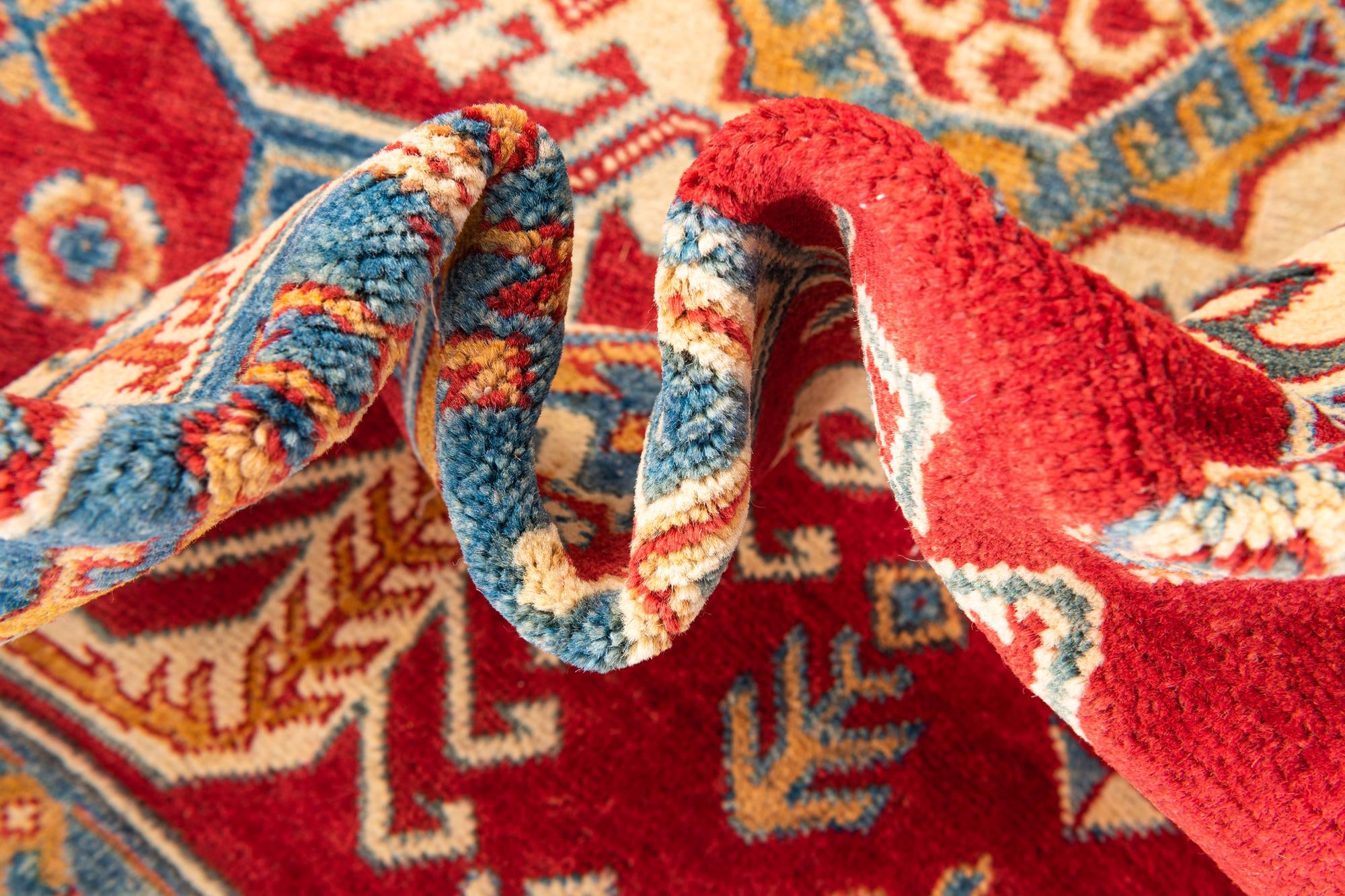 6' x 9' 4 Hand Knotted Kazak Rug
