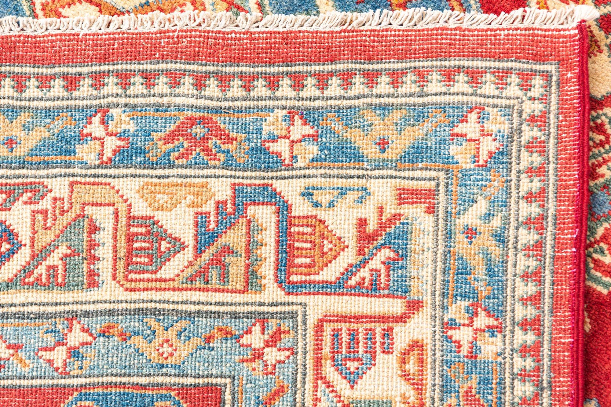 6' x 9' 4 Hand Knotted Kazak Rug