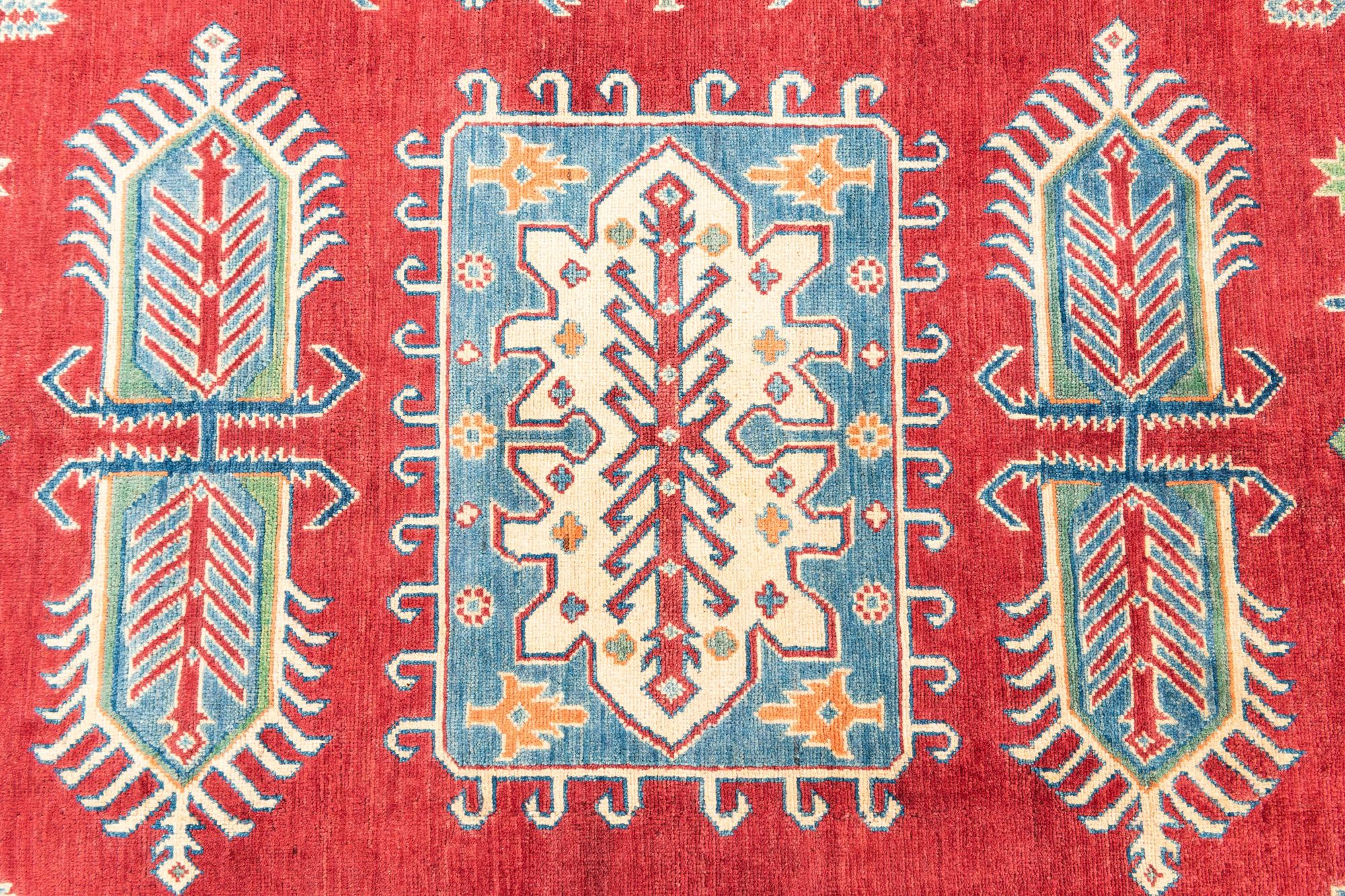 6' 8 x 9' 9 Hand Knotted Kazak Rug