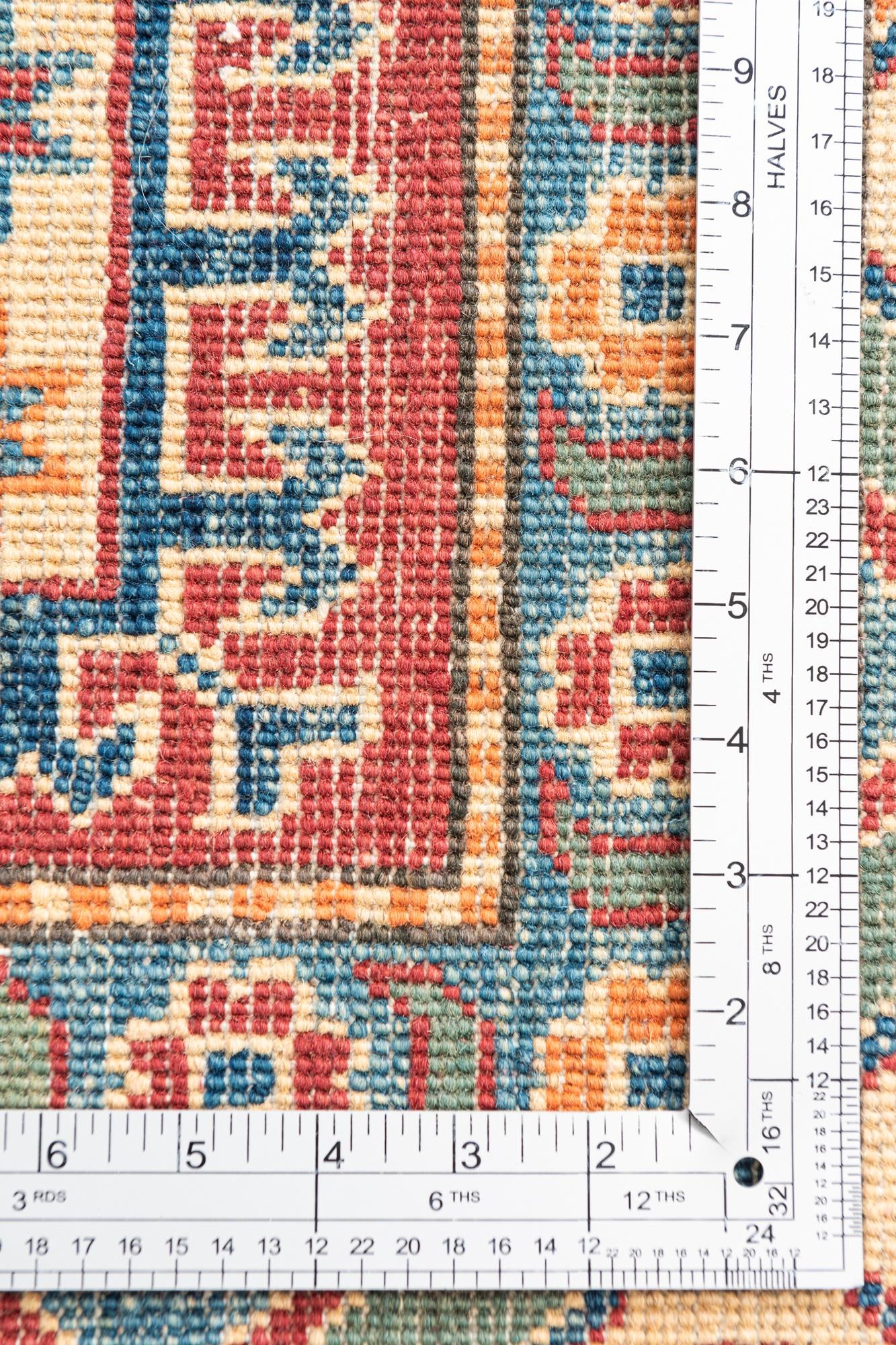 6' 8 x 9' 9 Hand Knotted Kazak Rug