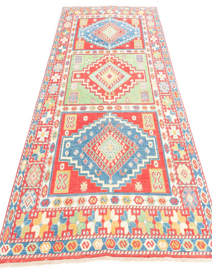 Detail image of 5' 9 x 9' 2  Hand Knotted Kazak Rug