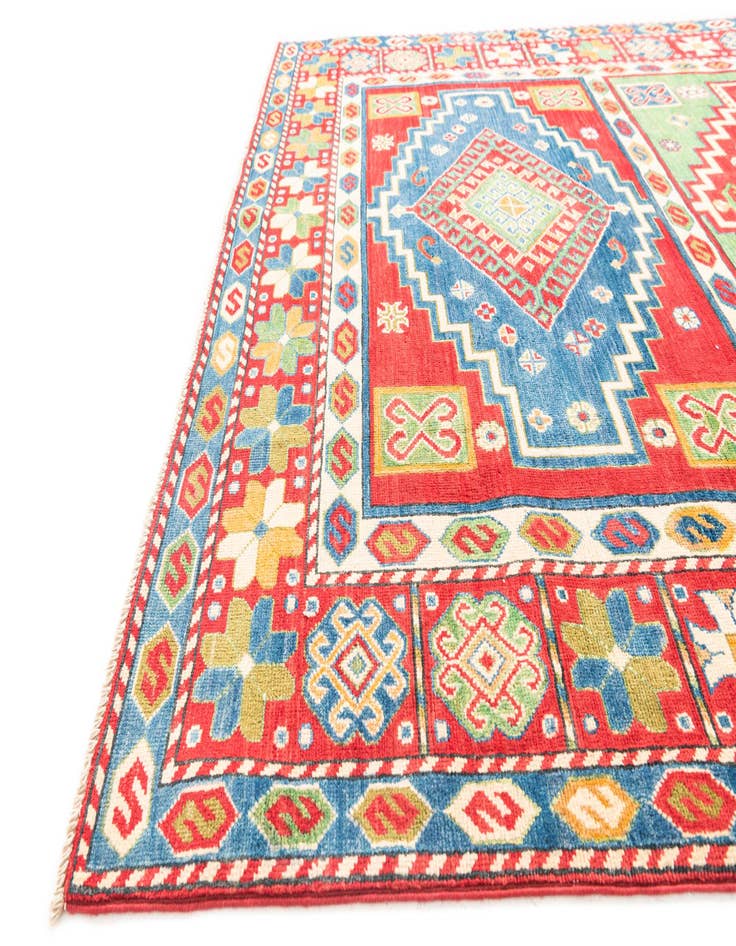 Detail image of 5' 9 x 9' 2  Hand Knotted Kazak Rug