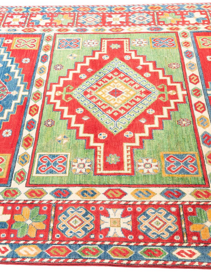 Detail image of 5' 9 x 9' 2  Hand Knotted Kazak Rug