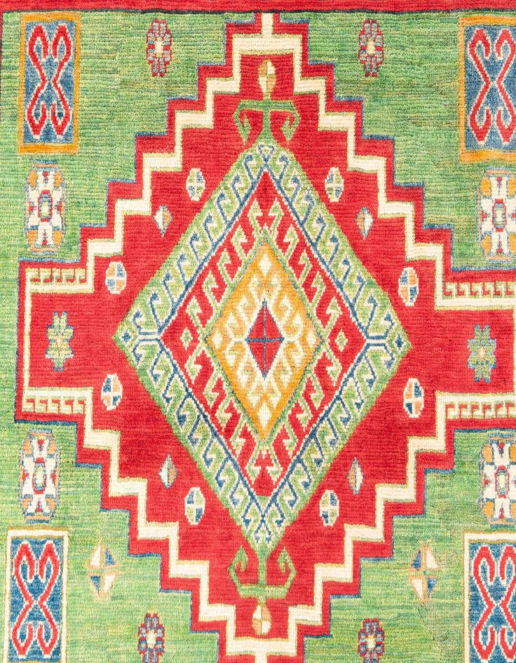 Detail image of 5' 9 x 9' 2  Hand Knotted Kazak Rug