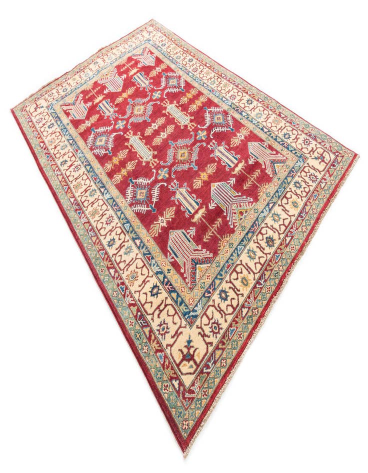 Detail image of 6' x 8' 10  Hand Knotted Kazak Rug