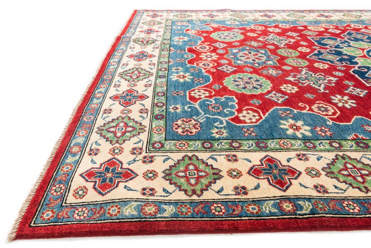 Detail image of 6' 7 x 10' Hand Knotted Kazak Rug
