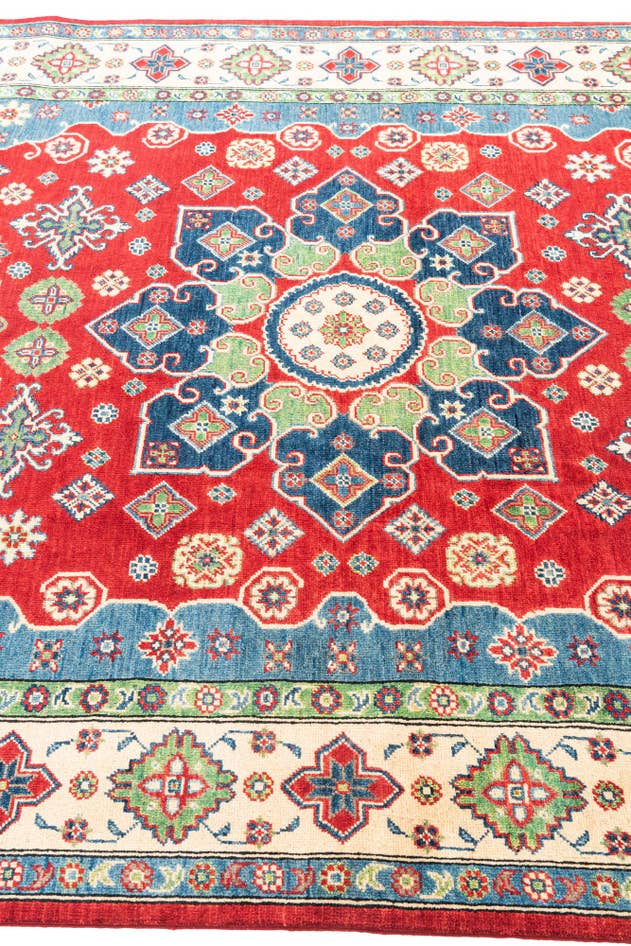 Detail image of 6' 7 x 10' Hand Knotted Kazak Rug