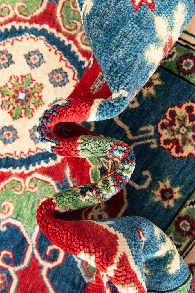 6' 7 x 10' Hand Knotted Kazak Rug