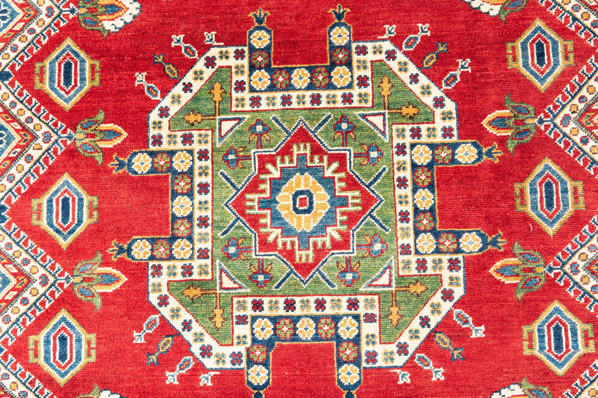 6' 7 x 9' Hand Knotted Kazak Rug