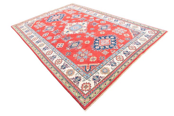 Detail image of 6' 8 x 10' Hand Knotted Kazak Rug
