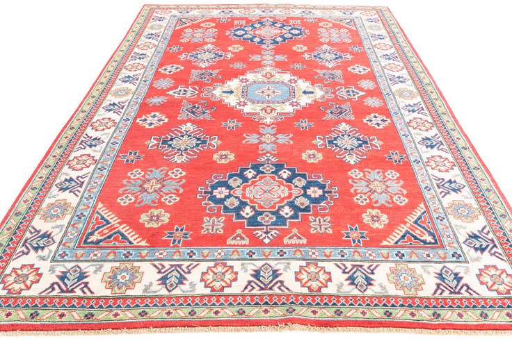 Detail image of 6' 8 x 10' Hand Knotted Kazak Rug