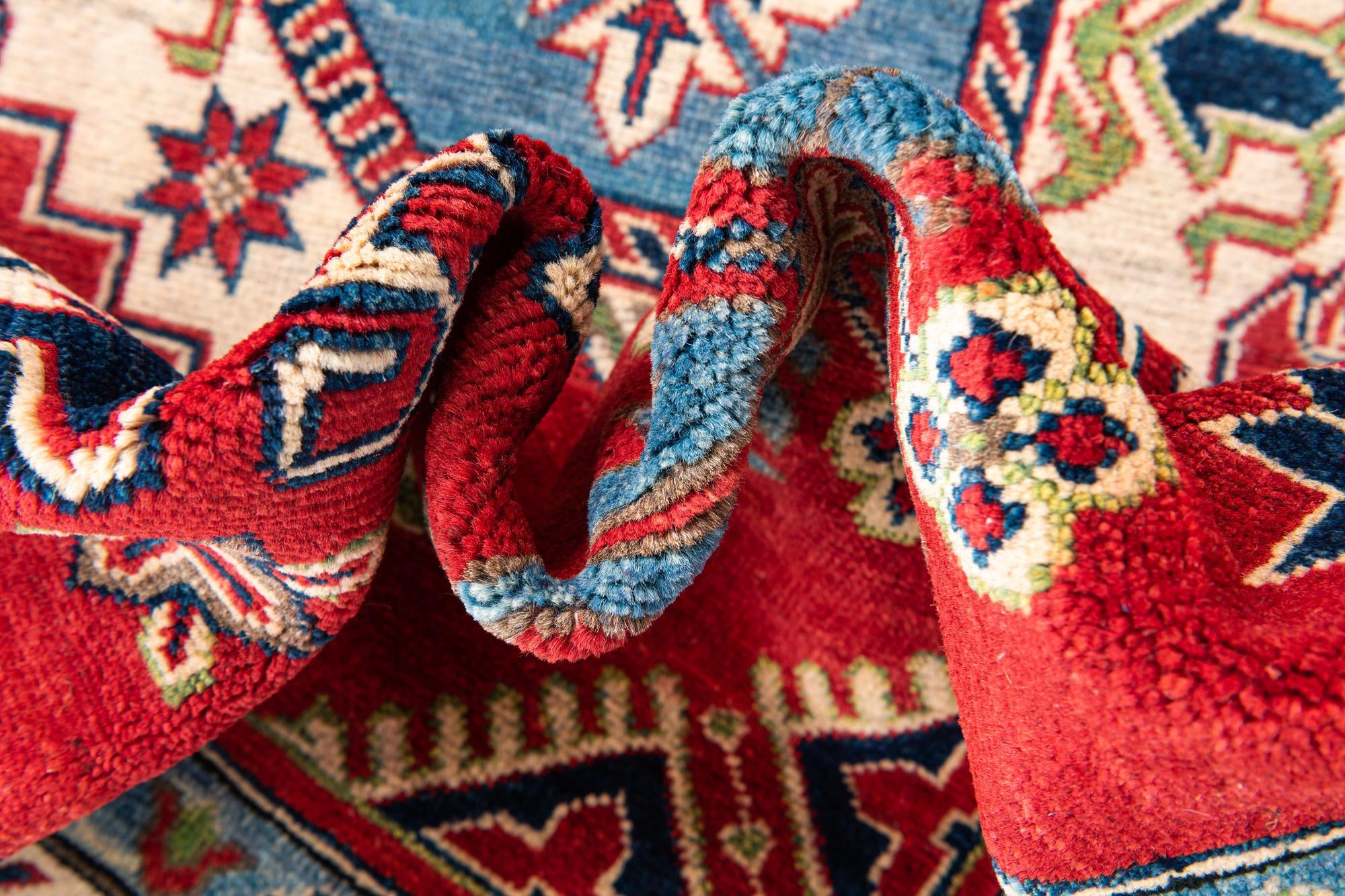 6' 8 x 10' Hand Knotted Kazak Rug