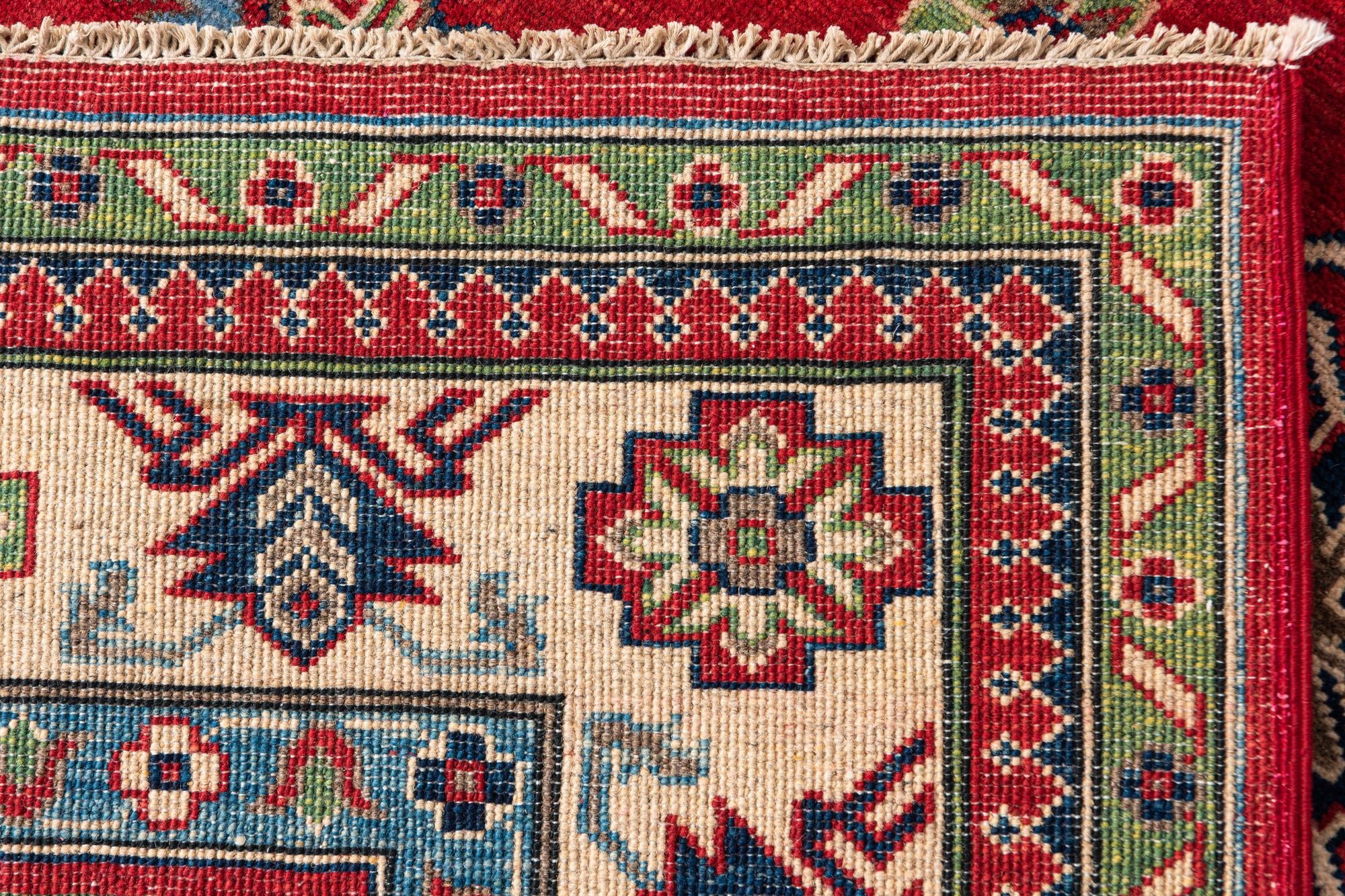6' 8 x 10' Hand Knotted Kazak Rug