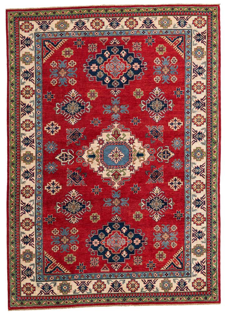 6' 8 x 10' Hand Knotted Kazak Rug