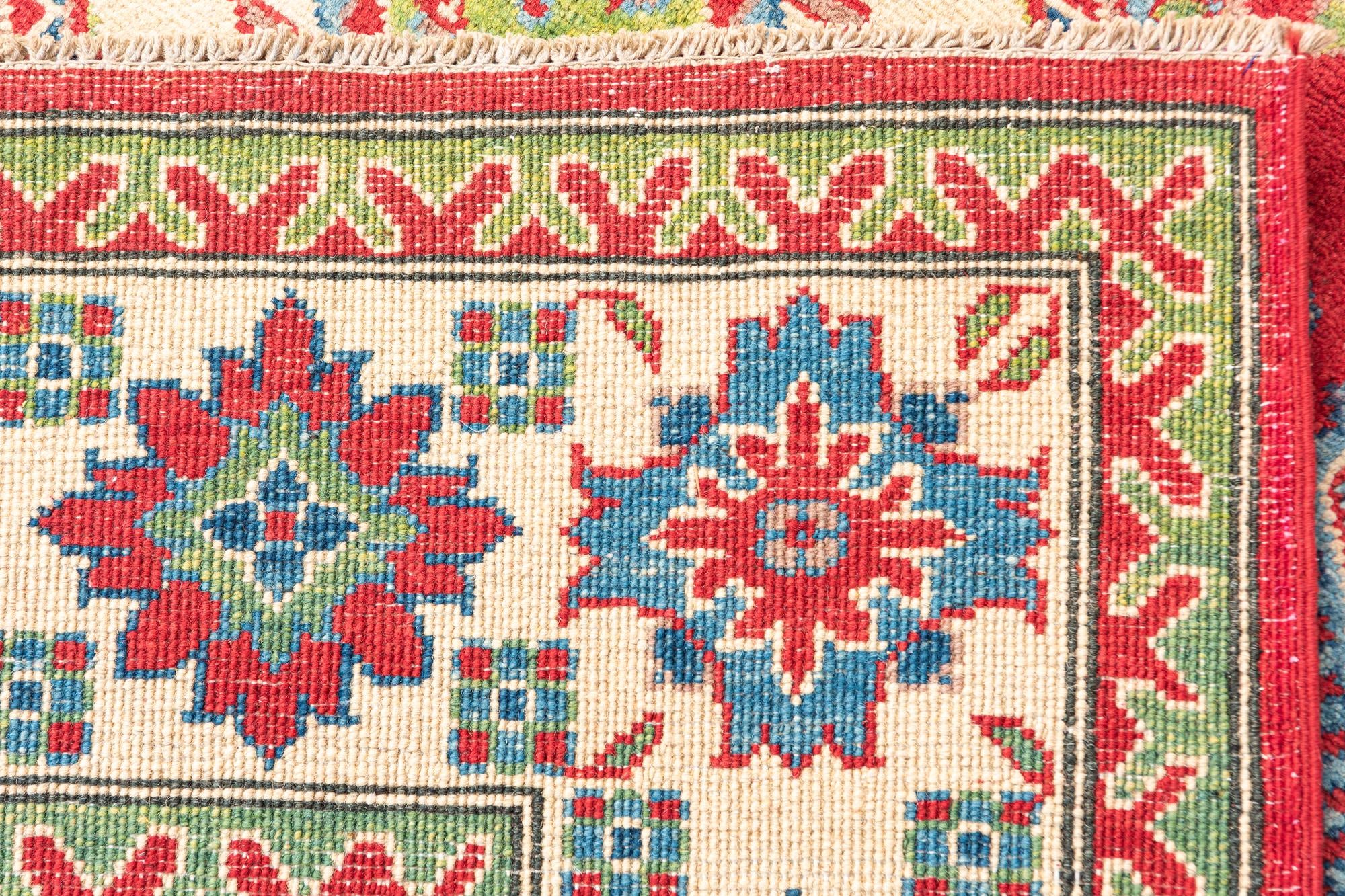 6' x 9' 2 Hand Knotted Kazak Rug