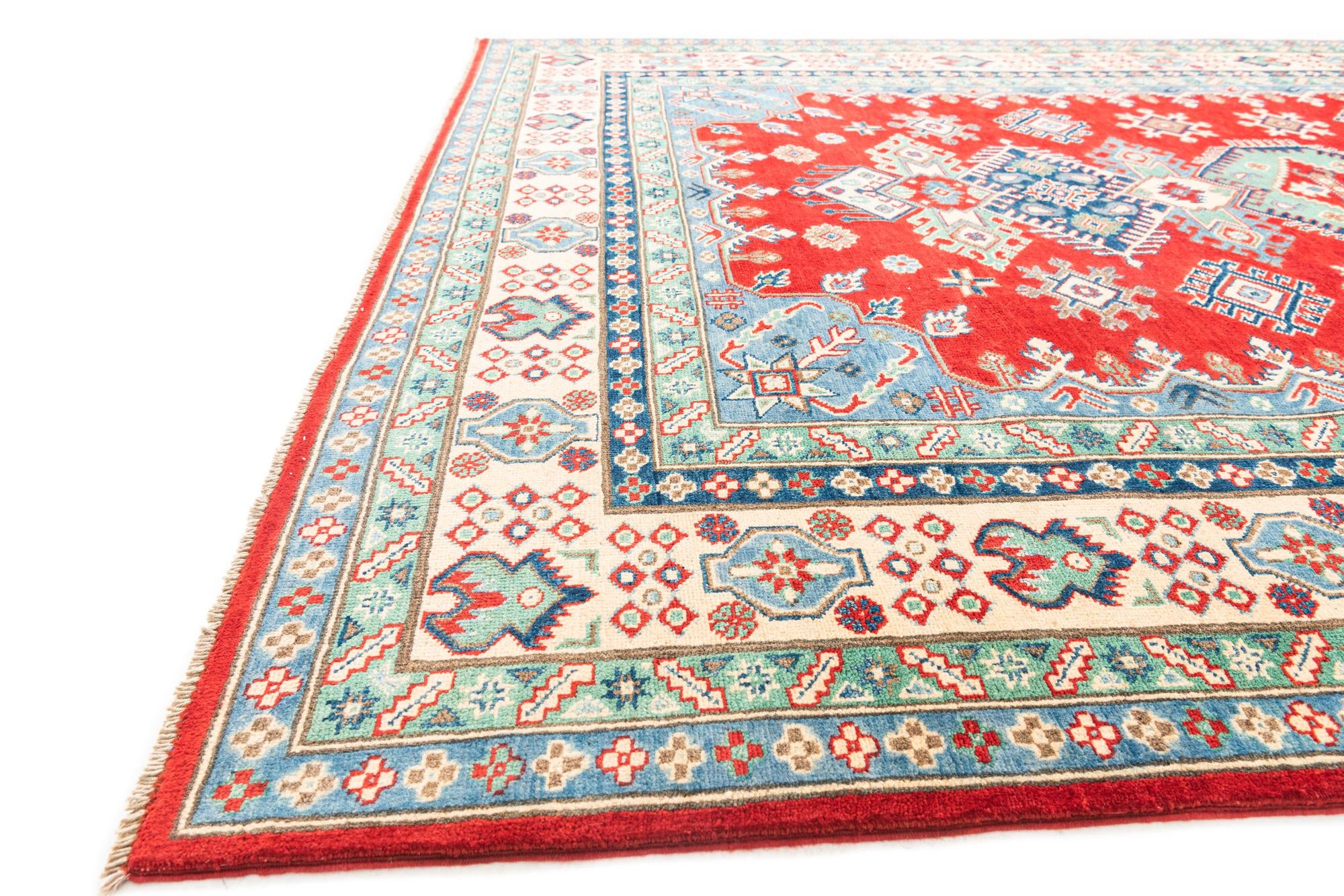 6' 6 x 9' 7 Hand Knotted Kazak Rug