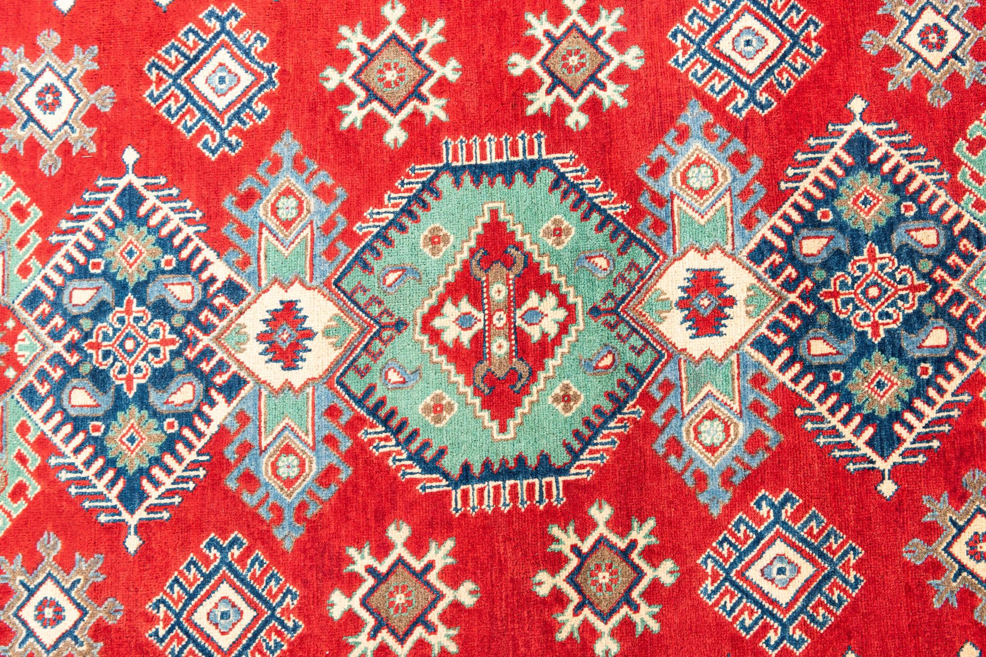 6' 6 x 9' 7 Hand Knotted Kazak Rug