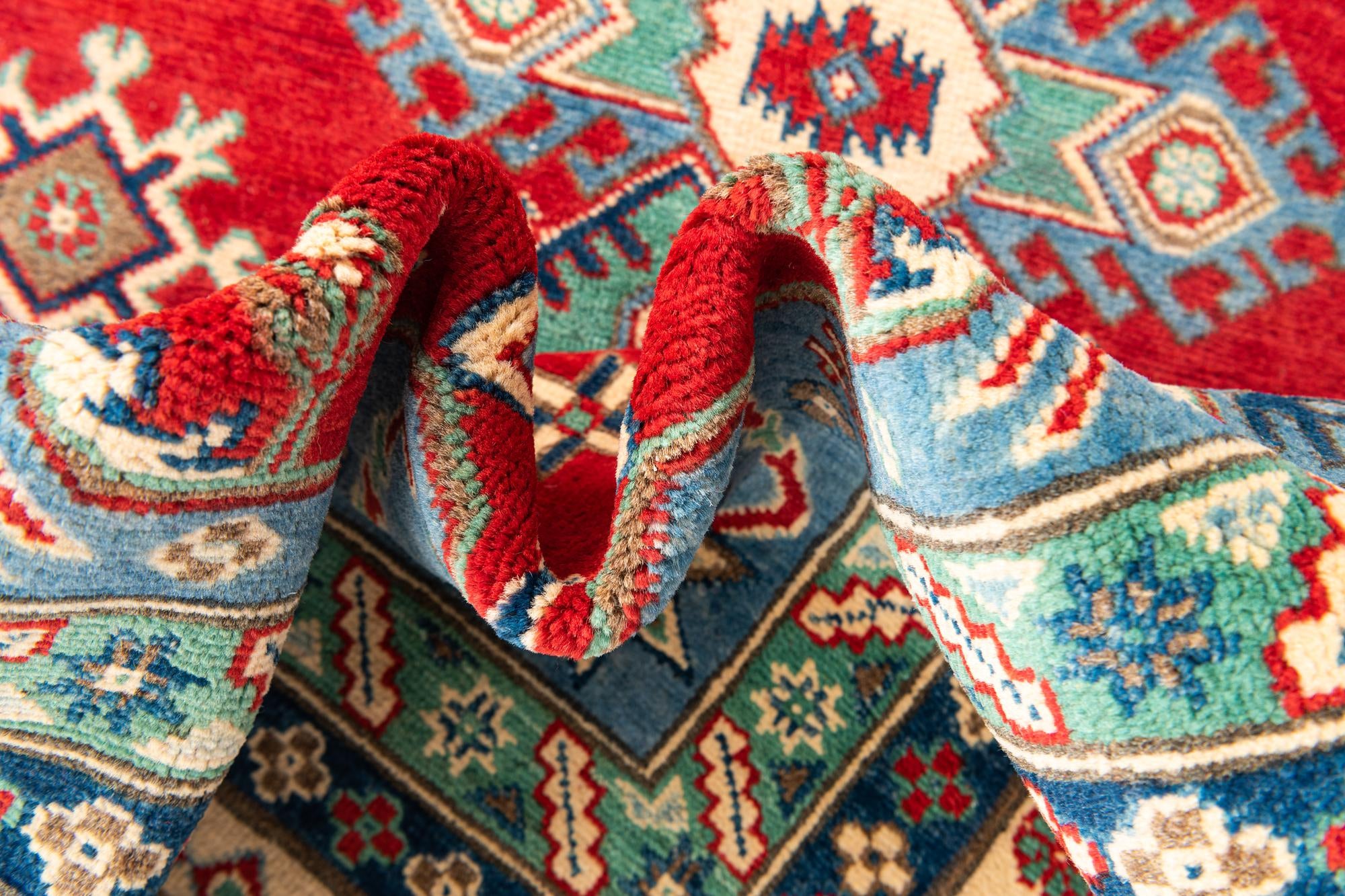 6' 6 x 9' 7 Hand Knotted Kazak Rug