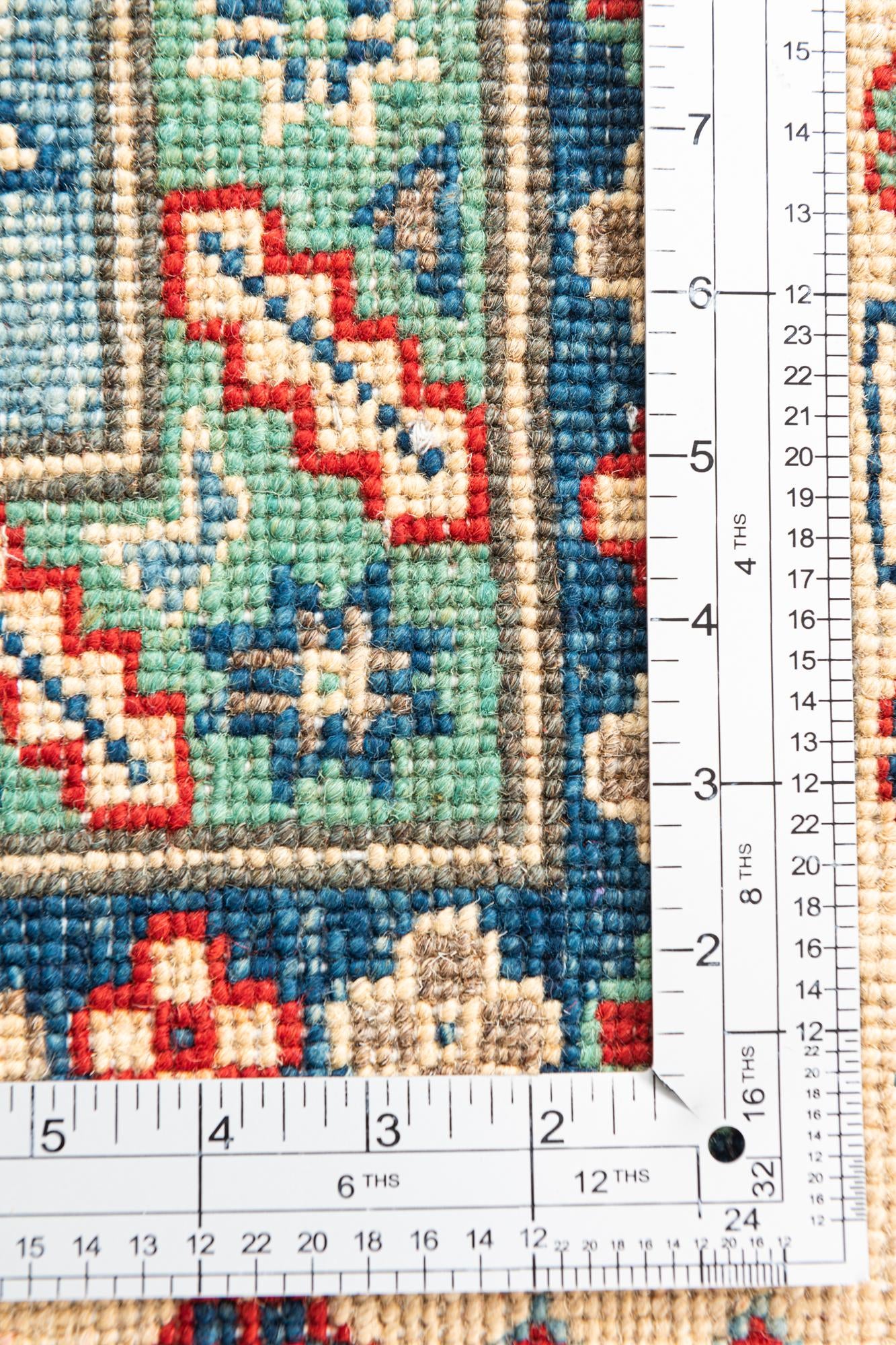 6' 6 x 9' 7 Hand Knotted Kazak Rug