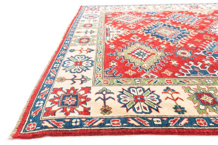 6' 8 x 9' 9 Hand Knotted Kazak Rug
