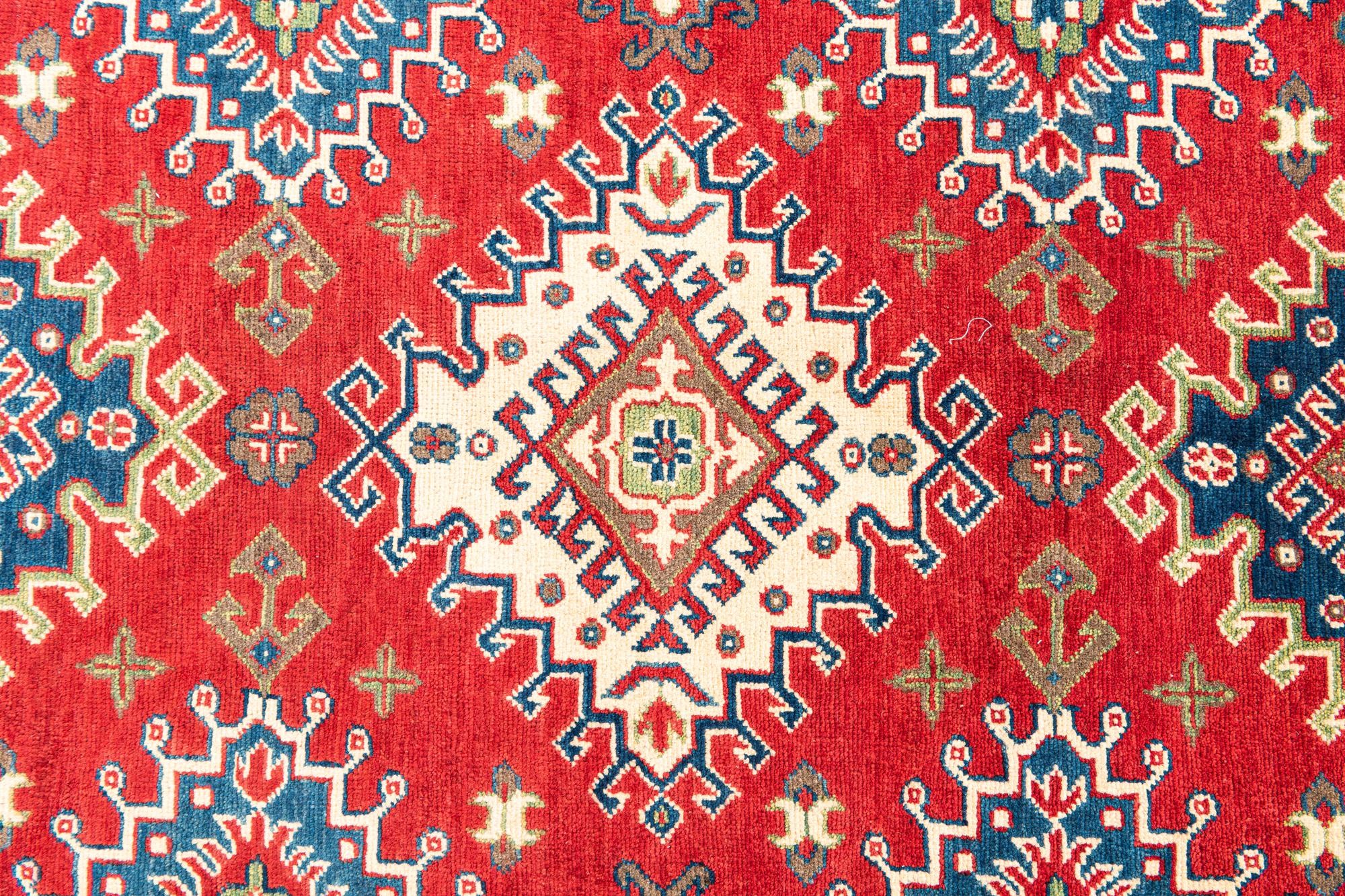 6' 8 x 9' 9 Hand Knotted Kazak Rug