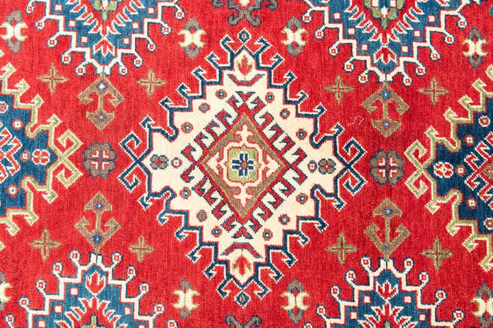 6' 8 x 9' 9 Hand Knotted Kazak Rug