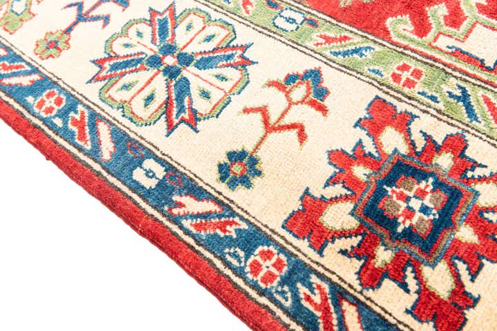 6' 8 x 9' 9 Hand Knotted Kazak Rug