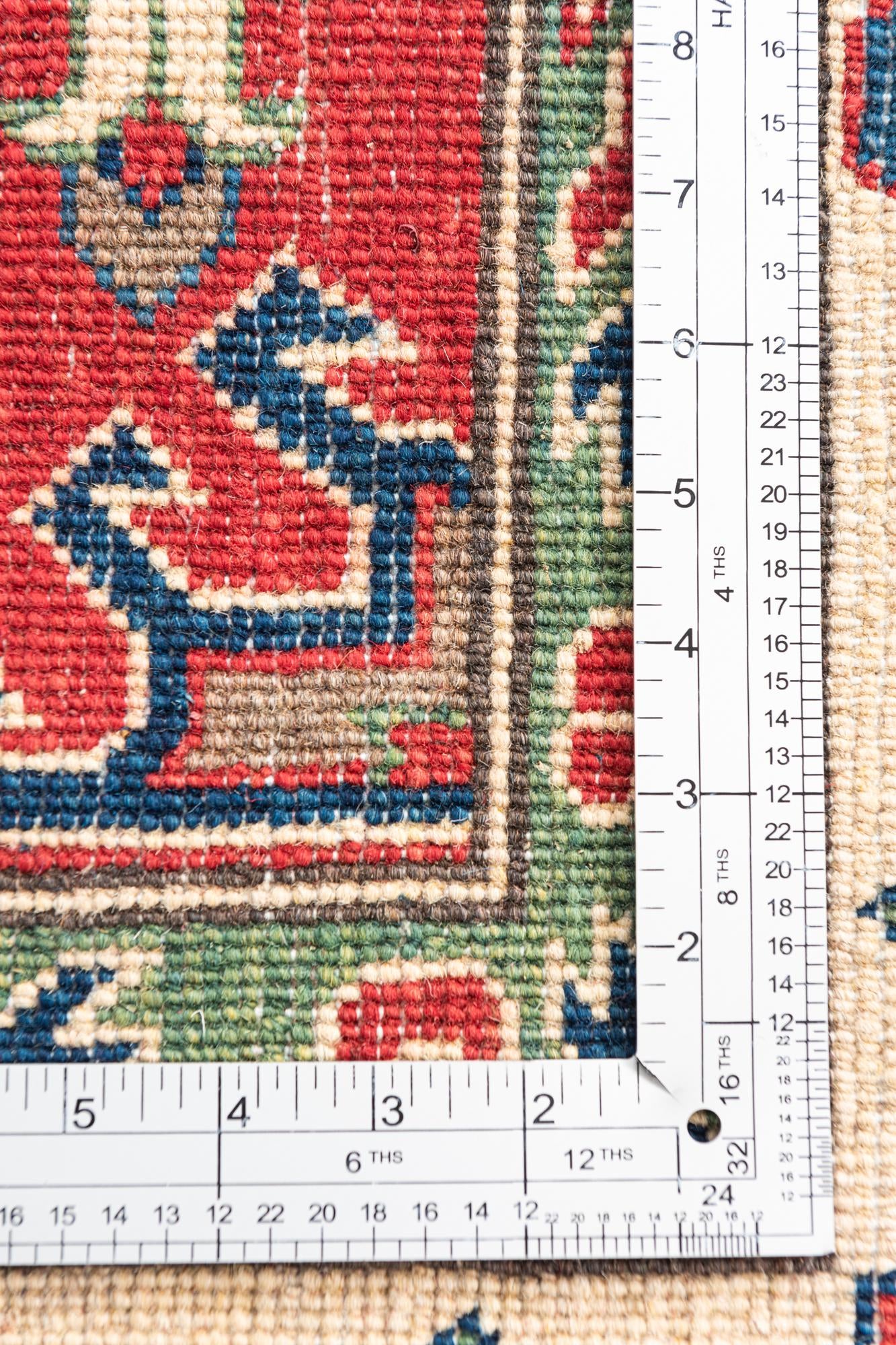 6' 8 x 9' 9 Hand Knotted Kazak Rug