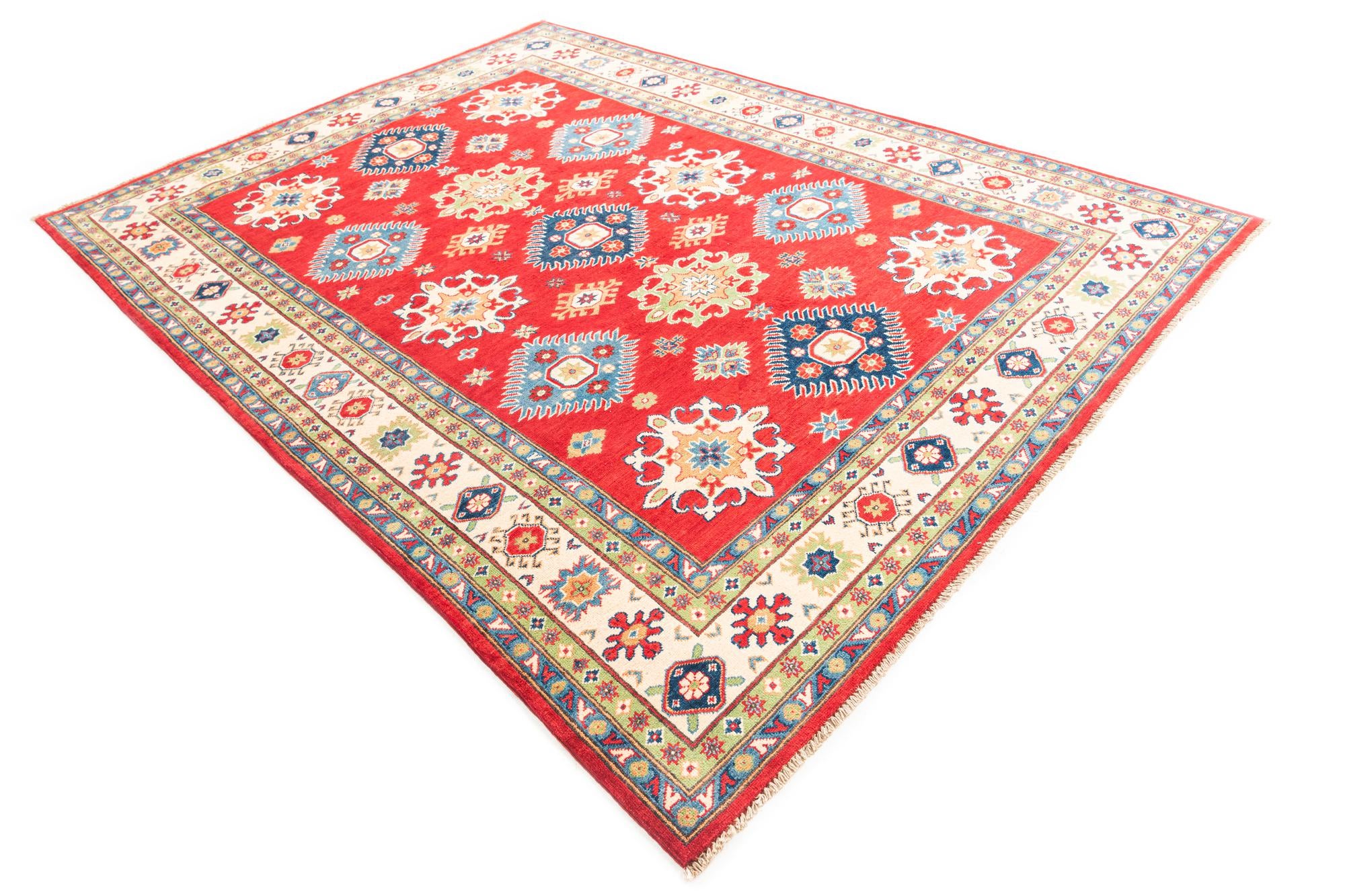 6' 9 x 9' 5 Hand Knotted Kazak Rug