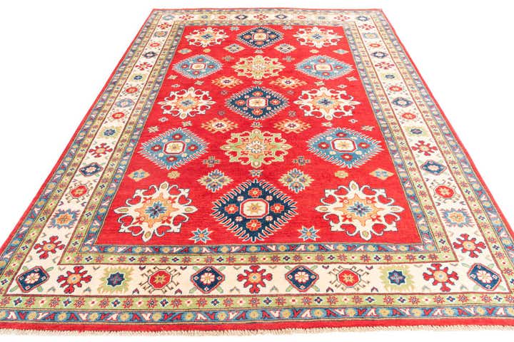 6' 9 x 9' 5 Hand Knotted Kazak Rug