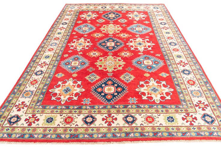 Detail image of 6' 9 x 9' 5 Hand Knotted Kazak Rug
