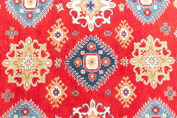 Detail image of 6' 9 x 9' 5 Hand Knotted Kazak Rug