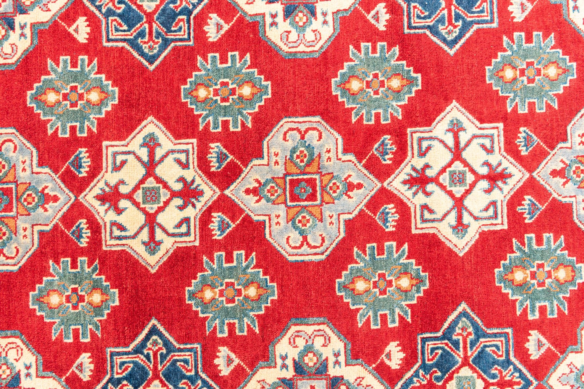 6' 7 x 9' 9 Hand Knotted Kazak Rug