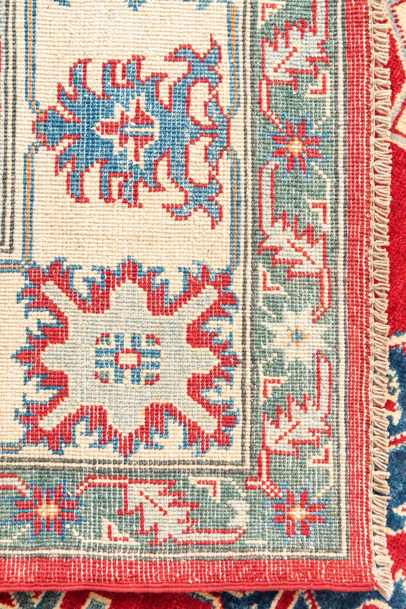6' 7 x 9' 9 Hand Knotted Kazak Rug