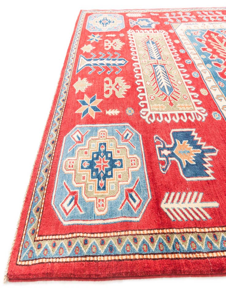 Detail image of 6' 7 x 9' 9  Hand Knotted Kazak Rug