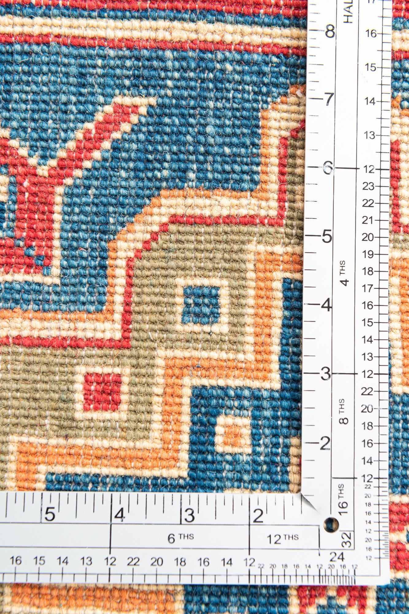 6' 7 x 9' 9 Hand Knotted Kazak Rug