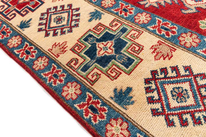 6' 7 x 9' 9 Hand Knotted Kazak Rug