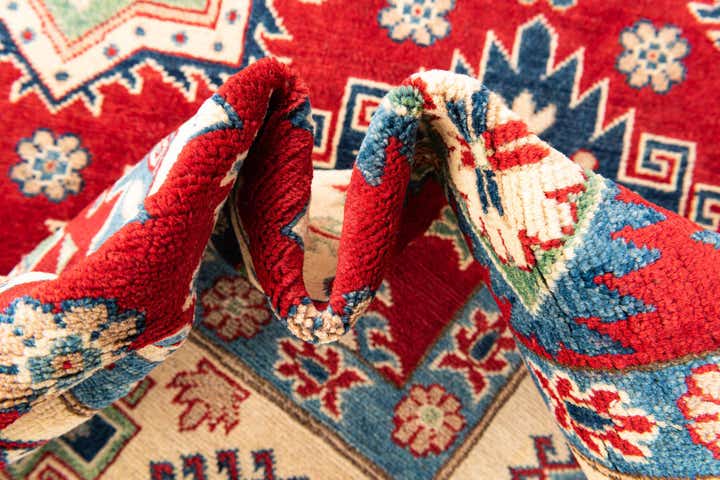 6' 7 x 9' 9 Hand Knotted Kazak Rug